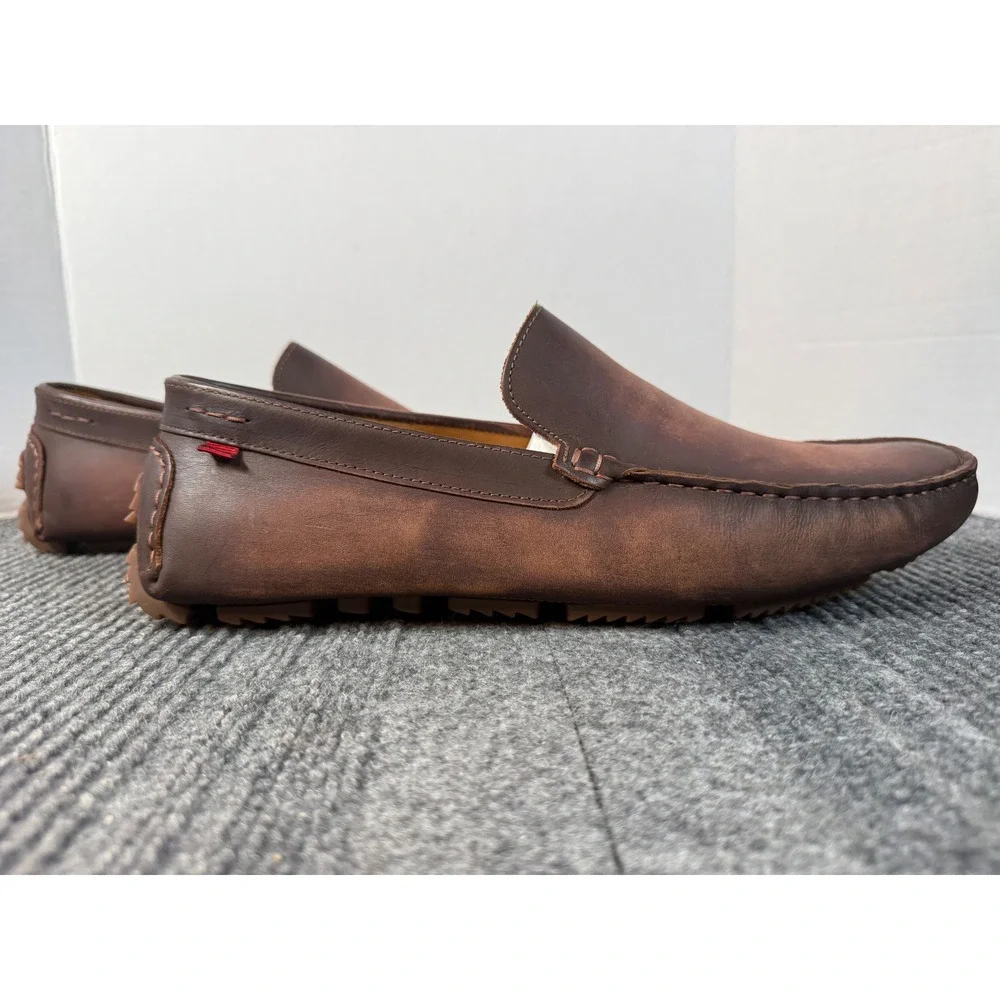 Marc Joseph New York Mens Whiskey Brown Leather Driving Loafers MJ5529 12